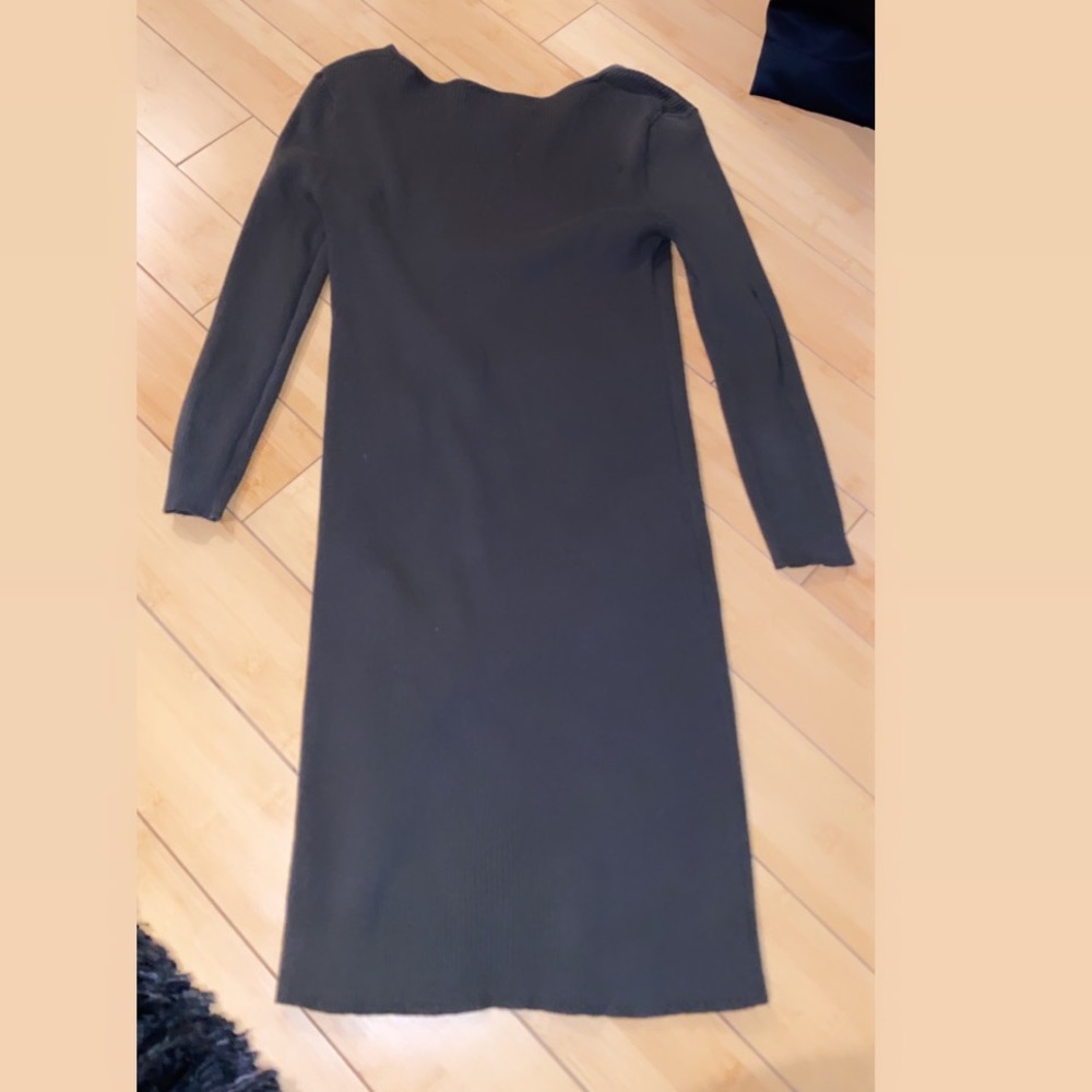 Army green tight dress